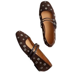 Madewell The Greta Double Strap Ballet Flat